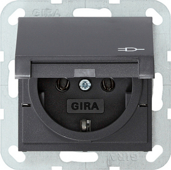 GIRA 045428 Schuko Steckdose Klappdeckel