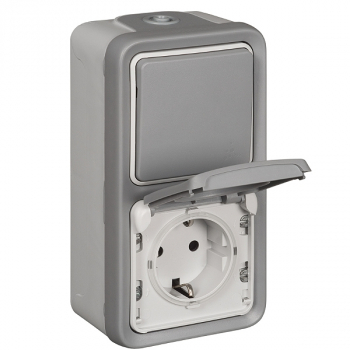 Legrand 069746 Kombi Wechselschalter/Steckdose