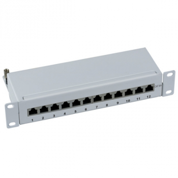 EFB Mini Patchpanel 37737.12 Cat.6A Grau 12-fach