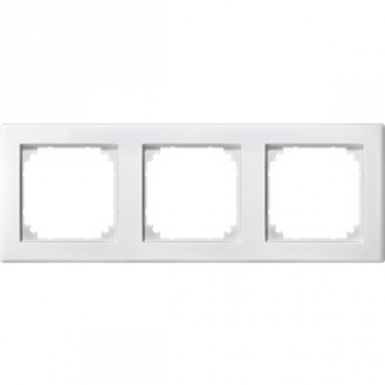 Merten M-Smart Rahmen 3-fach polarweiß Edelmatt 484319