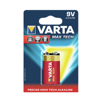 Varta Max-Tech 9V Block Blister mit 1 Stück