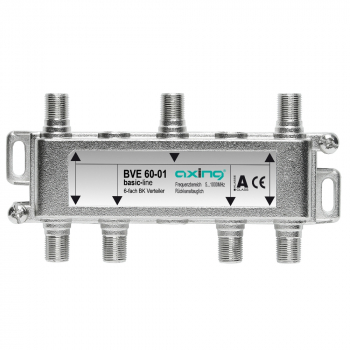 Axing BVE 60-01 BK 6-fach Verteiler