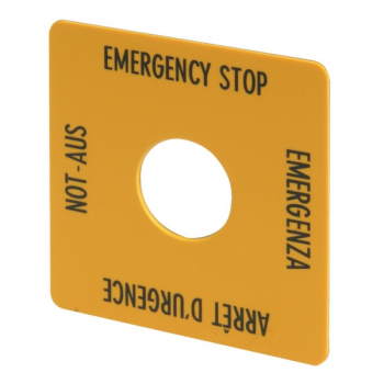 Eaton M22-XYK1 Not-Aus Schild 50x50mm