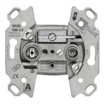 Wisi DB03A BK Antennen Stichdose 4,5dB