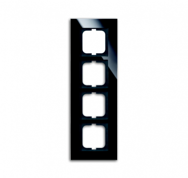 Carat Rahmen 1724-825 Schwarz 4-fach