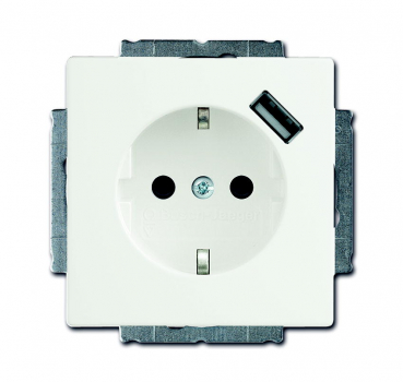 Busch Steckdose m. USB 20 EUCBUSB-884