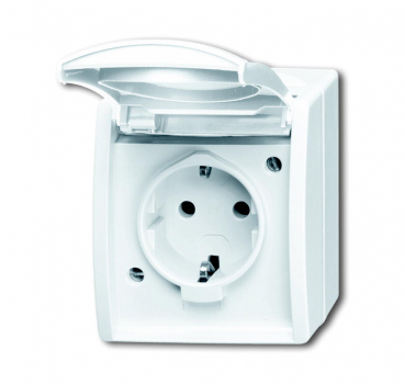 Busch Steckdose, Klappdeckel 20 EW-54