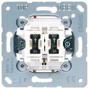 Jung 535U5 Doppel-Taster 2 Schliesser m. Beleuchtung