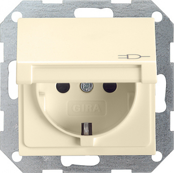 GIRA 045401 Schuko Steckdose Klappdeckel