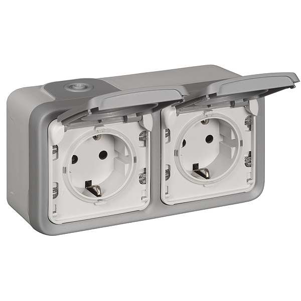 Legrand 069742 Feuchtraum Steckdose 2-fach