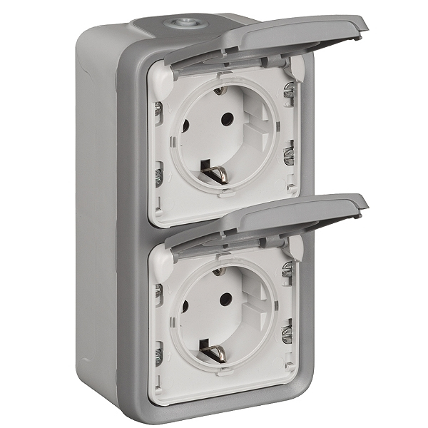 Legrand 069744 Feuchtraum Steckdose 2-fach