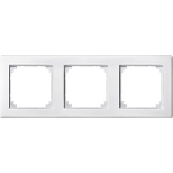 Merten M-Smart Rahmen 3-fach polarweiß Edelmatt 484319