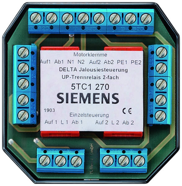 Siemens 5TC1270 DELTA Jalousiesteuerung UP-Trennrelais 2-fach