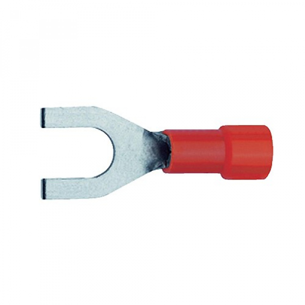 Klauke 620C4 Gabelkabelschuh isoliert 0,5 - 1,0 mm² M4 rot
