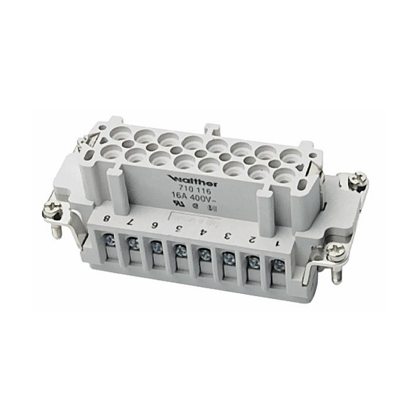 Walther 710116 Buchseneinsatz B16 16-polig + PE