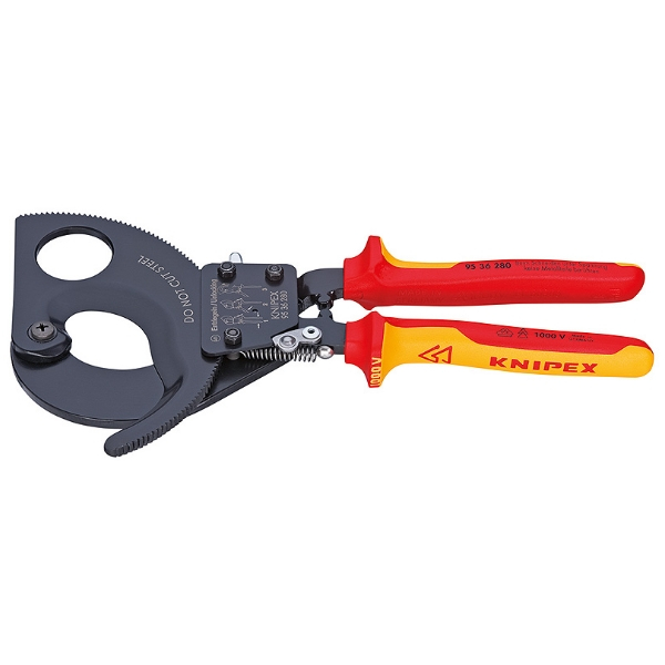 Knipex 9536280 VDE Ratschenkabelschneider 280 mm