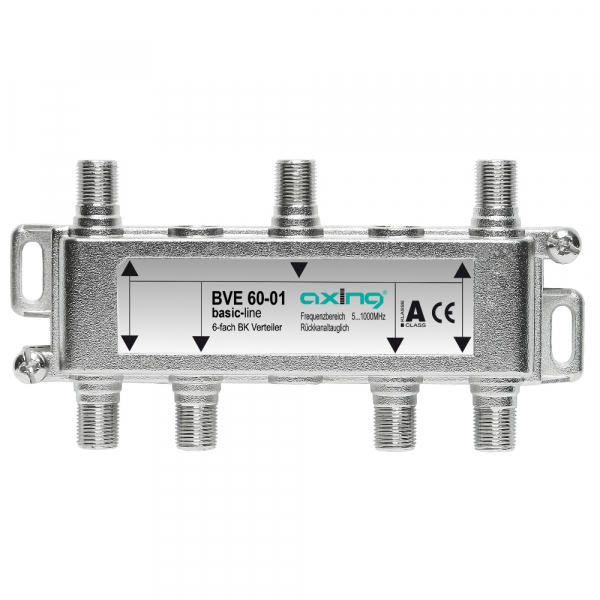 Axing BVE 60-01 BK 6-fach Verteiler