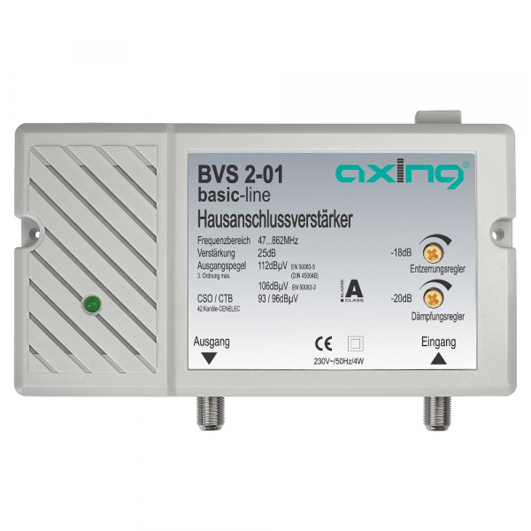 Axing BVS 2-01 BK Verstärker 25 dB