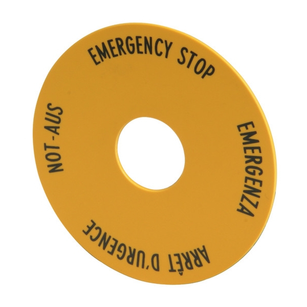 Eaton M22-XBK1 Not-Aus Schild 60mm