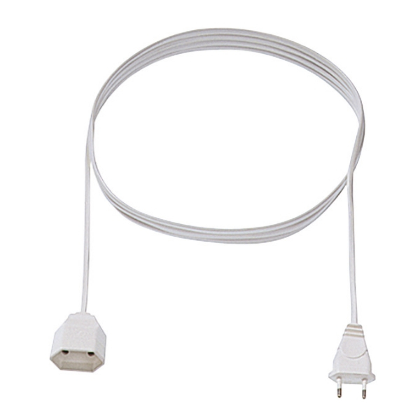 Bachmann 233.284 Verlängerung 2m weiß Eurostecker/Eurokupplung