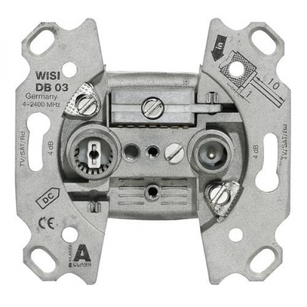 Wisi DB03A BK Antennen Stichdose 4,5dB