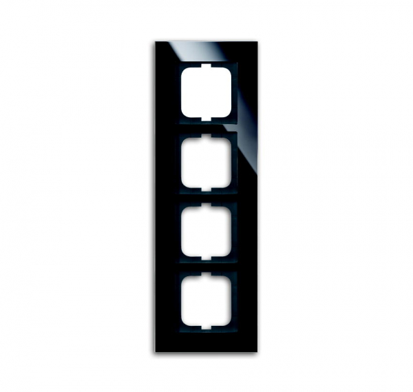 Carat Rahmen 1724-825 Schwarz 4-fach