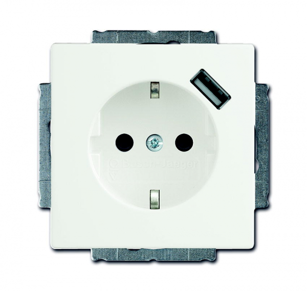Busch Steckdose m. USB 20 EUCBUSB-884