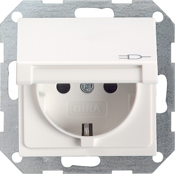 GIRA 045427 Schuko Steckdose Klappdeckel