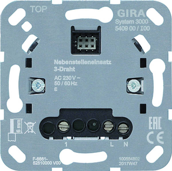 Gira 540900 Nebenstelleneinsatz 3-Draht