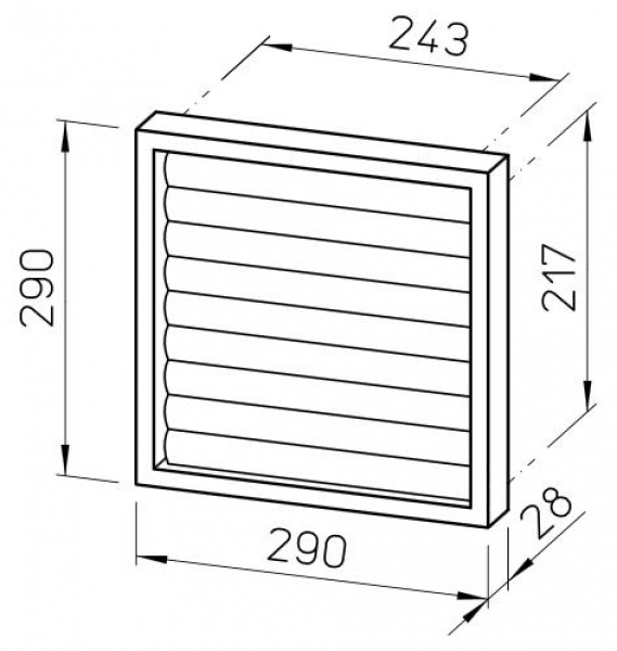 Helios HelioVent VK250 Abmessungen