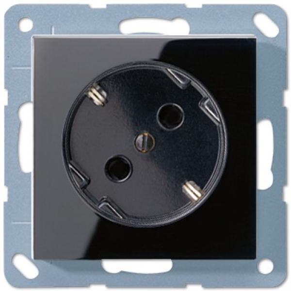 Jung A520-45KISW Schuko Steckdose 45 Grad