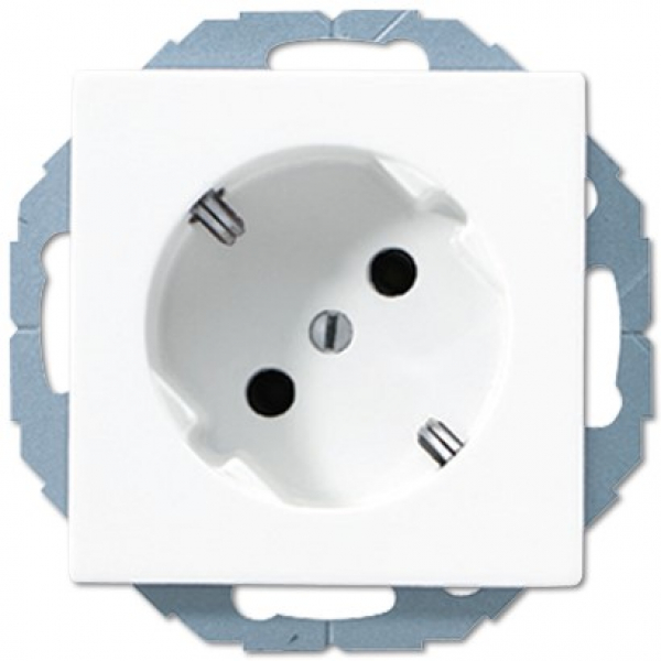 Jung A520-45KIWW Schuko Steckdose 45 Grad