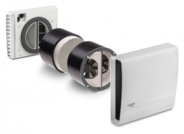 Lunos ego Einschub für dezentrales Lüftungsgerät D=160mm