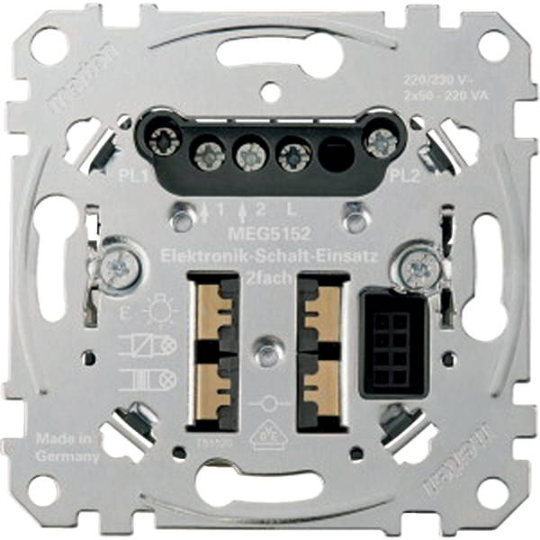Merten Elektronik Schalteinsatz 2fach MEG5152-0000