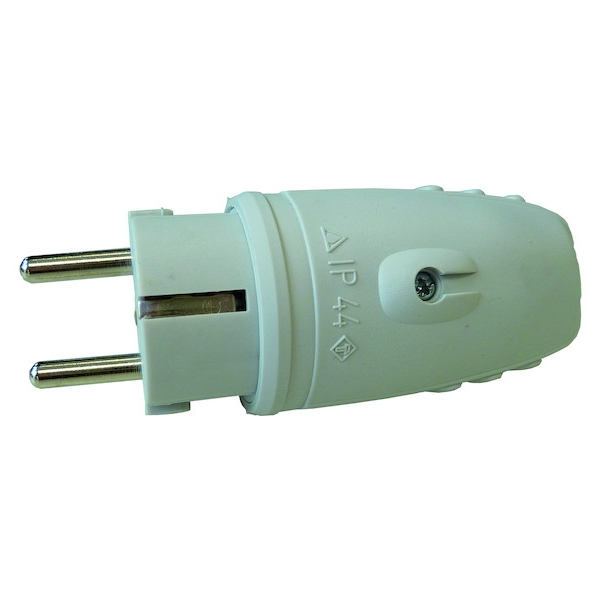 Protec PPSTK19 Gummistecker 16A grau IP44