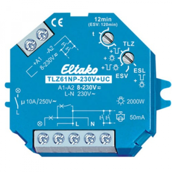 Eltako Treppenlicht-Zeitschalter TLZ61NP-230V